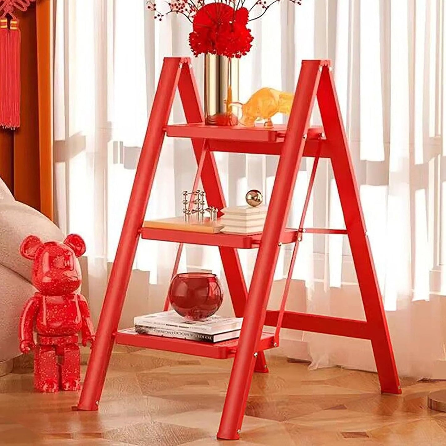 ESCALERA MODERNA PLEGABLE + REGALO
