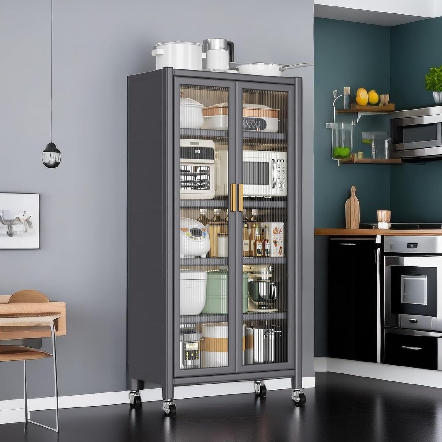 ORGANIZADOR DE COCINA CON PUERTAS 5 PISOS