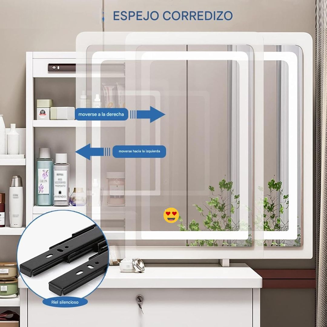 TOCADOR DE MAQUILLAJE DE LUJO