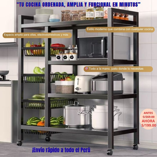 CARRITO JUMBO 2 EN 1 PARA ELECTRODOMESTICOS , FRUTAS Y VERDURAS